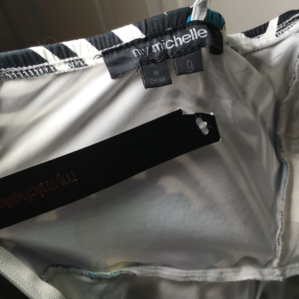 NWT My Michelle Black white Blue Dress Size 9 D11 - Picture 5 of 5